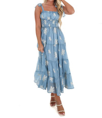 Ee:Some - Setting the Scene Embroidered Maxi Dress