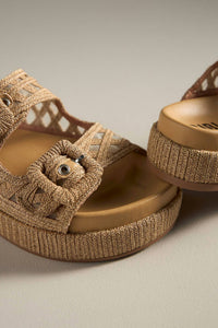 Bibi Lou - Women's Raffia Slides