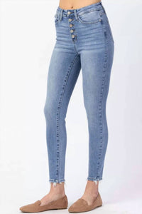 Judy Blue - Hi-Rise Button Fly Skinny Jean