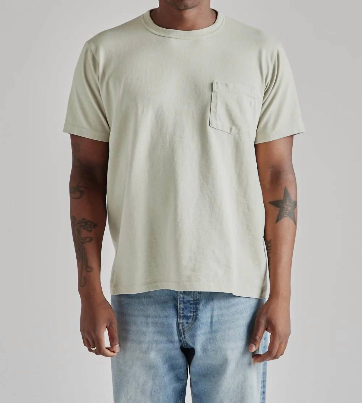 Velva Sheen - Pigment Dyed Crew Pocket Tee