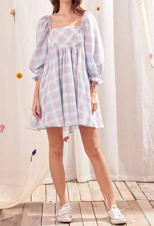 Checker Baby Doll Dress