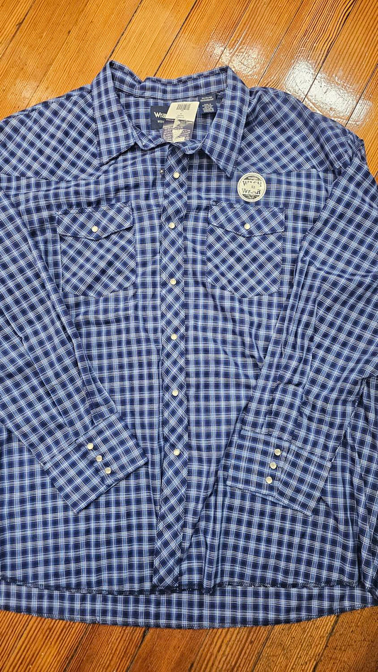Wrangler - Men's Western Wear Classic Fit Shirt - Plus