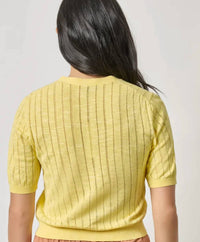 Lilla P - Short Sleeves V-neck Cardigan