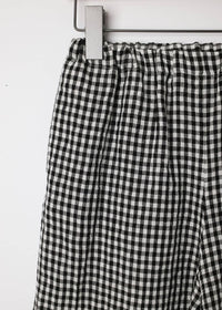 Apuntob - Linen Check Trousers
