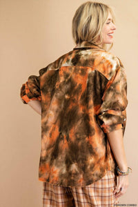Kori - Tie Dye Fabric Voyager Flannel Shacket