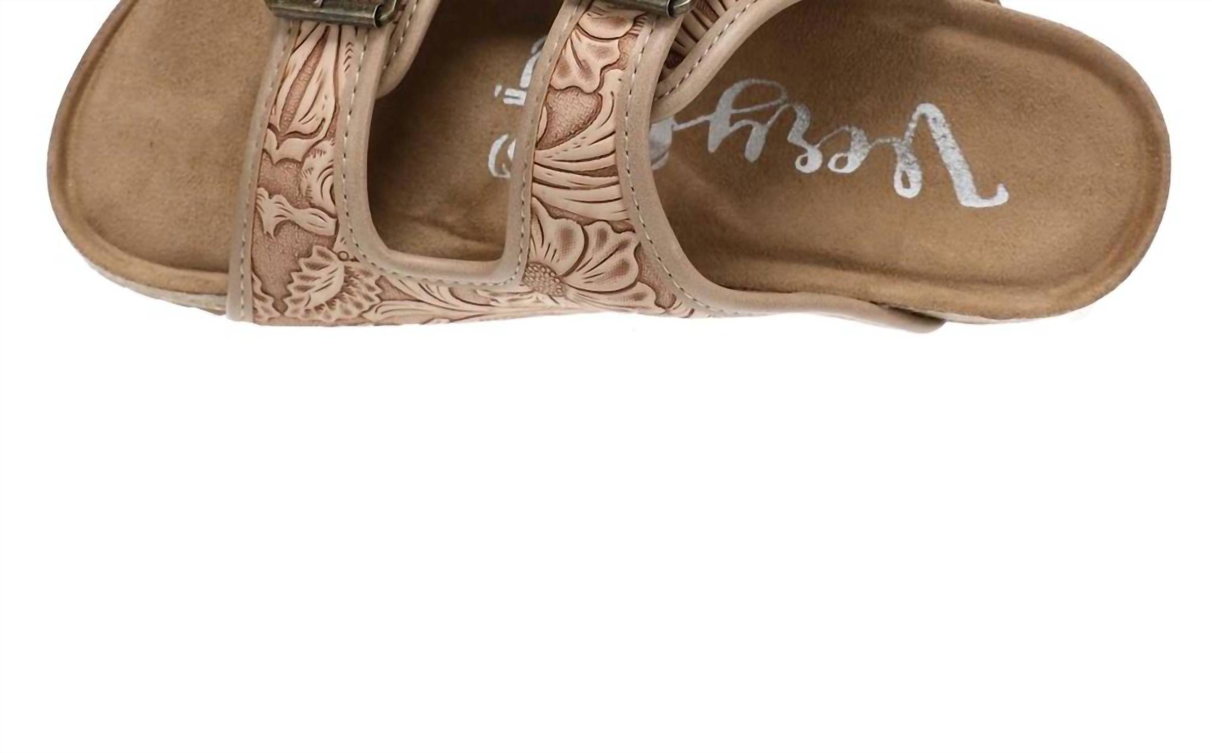 Very G - Women's Tooled Double Buckle Sandals