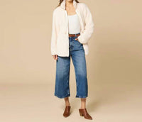 SOFTiES Dreamplush Zip Jacket in almond - women's jacket - view 4