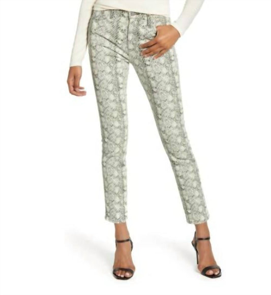 Ag Jeans - The Mari Snake Print High-Waist Skinny Jeans