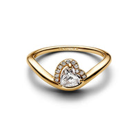 Pandora - Women's Wavy Heart Ring