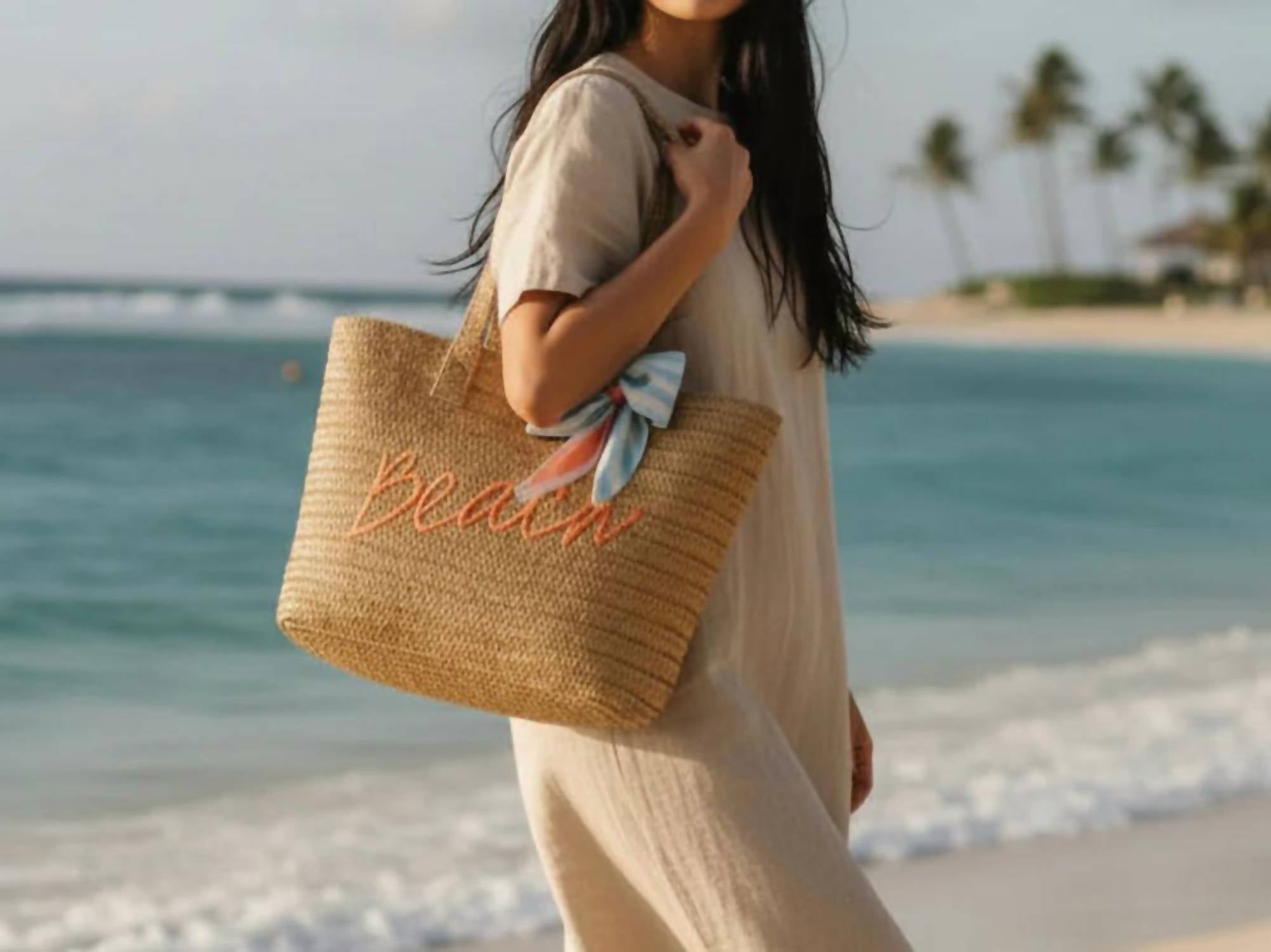 The Darling Effect - Beach Straw & Sun Tote Bag