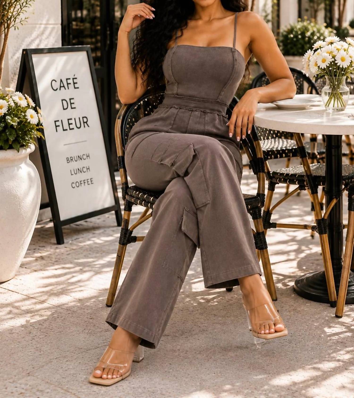 Surelymine - After Midnight Cargo Jumpsuit