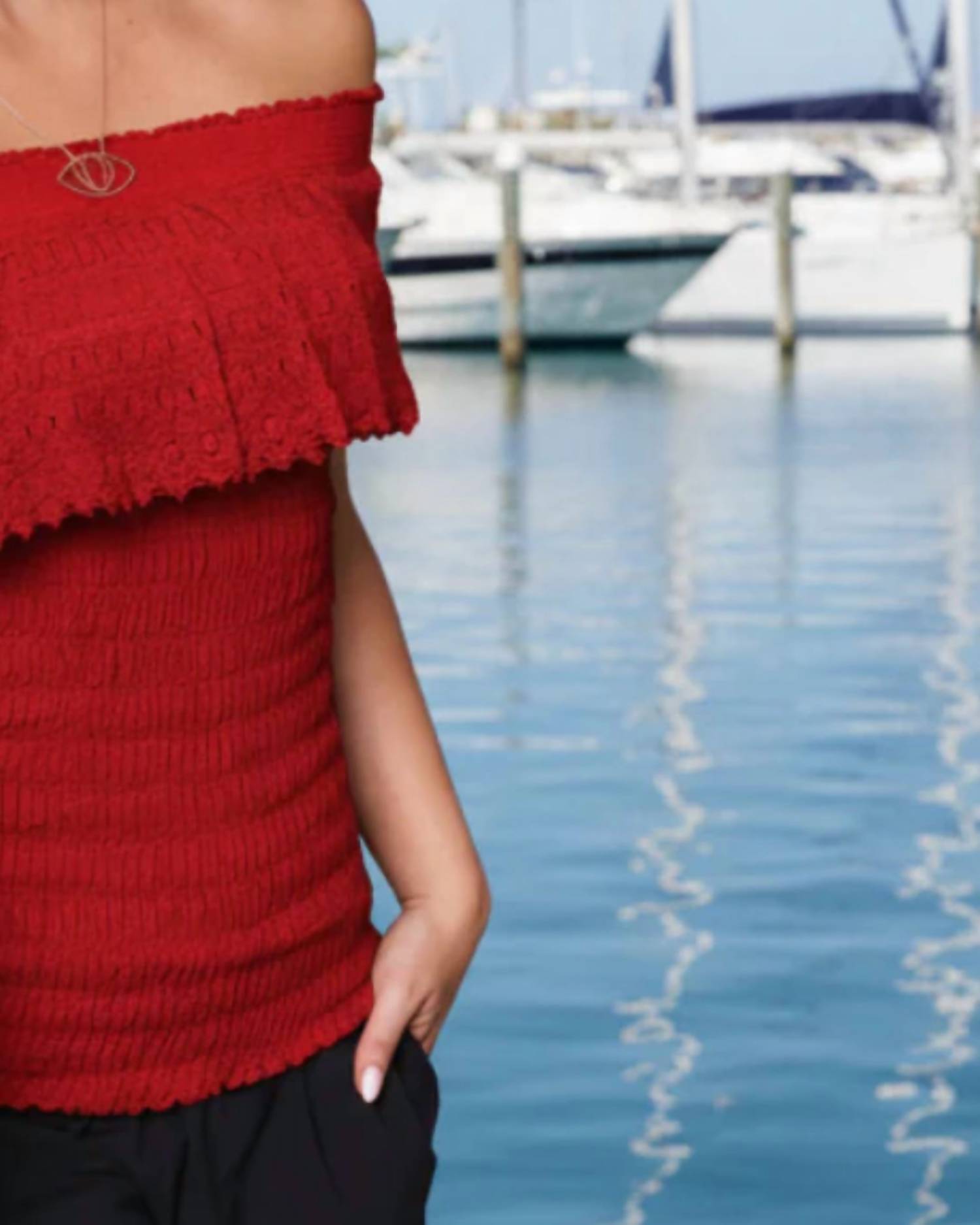 Giocam - Pao Off-the-shoulder Top - Plus