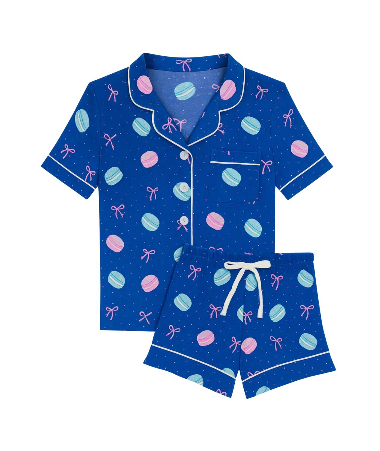 Katie J Nyc - Girl's Macaroons Lynn Shorts Pajama Set