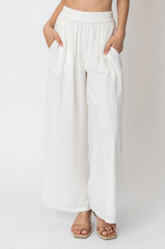 En Creme - Self Stripe Pant