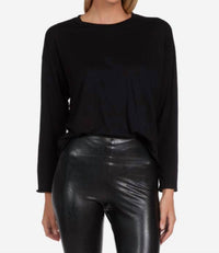 Michael Lauren - Jamaal Long Sleeve Boxy Tee Top