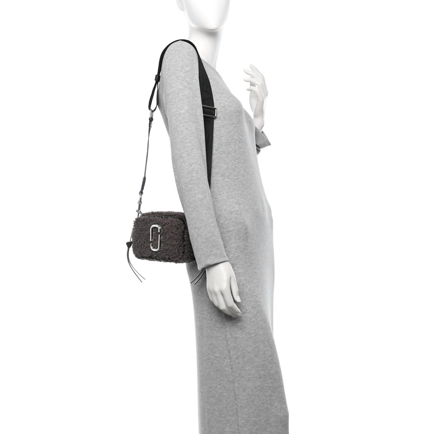Marc Jacobs Women's Snapshot Teddy Crossbody Camera Bag in gray - women's bag - view 5