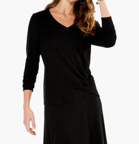 Nic + Zoe - Cozy Rib Twist Top