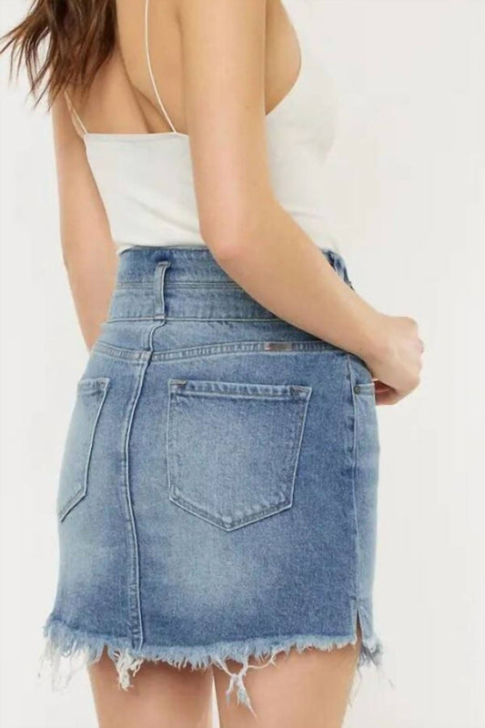 Kancan - High Rise Denim Skirt