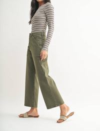 Just Black Denim - Patch Pocket Wide Leg Jeans