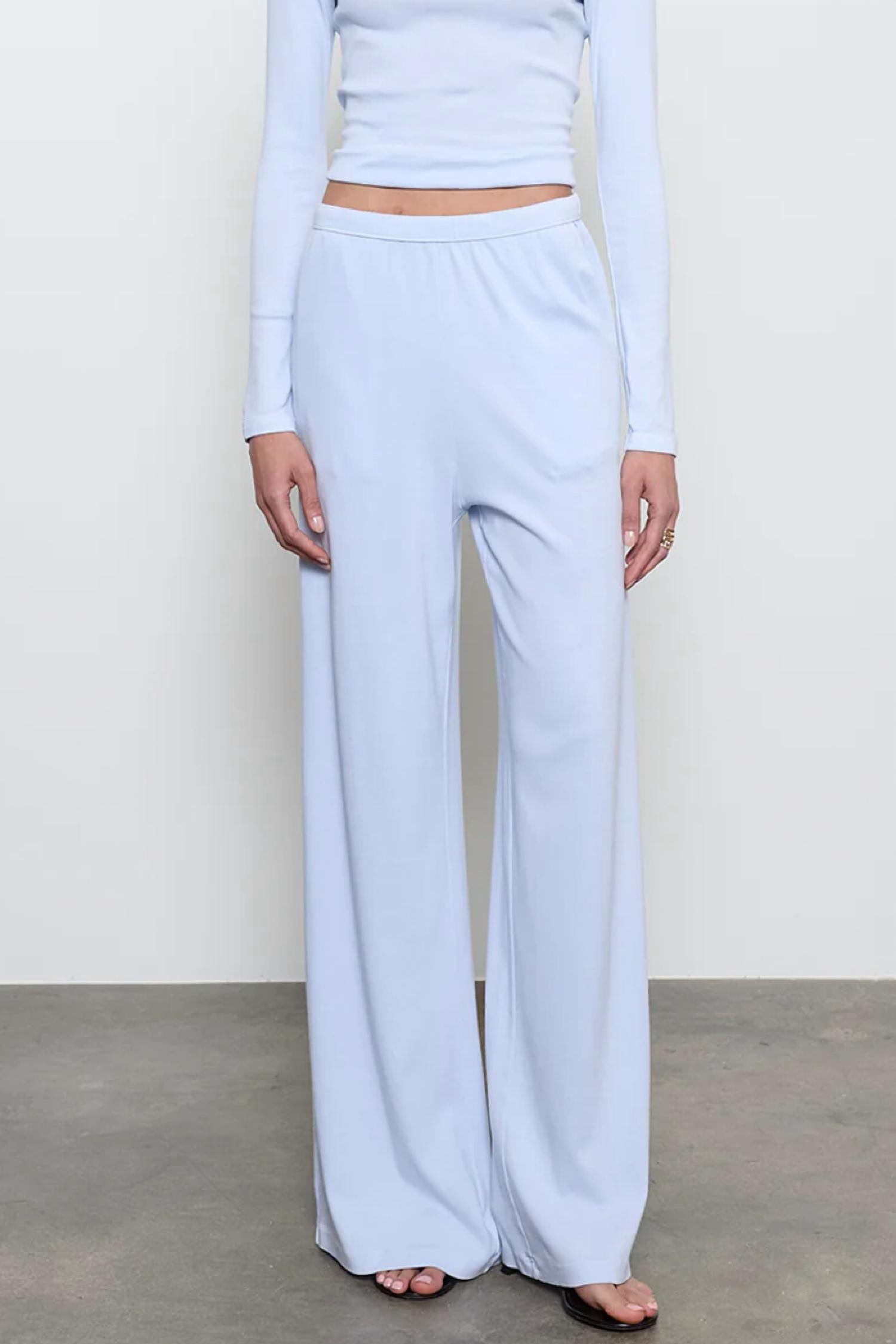 Enza Costa Everywhere Pant in pale blue - women's pants