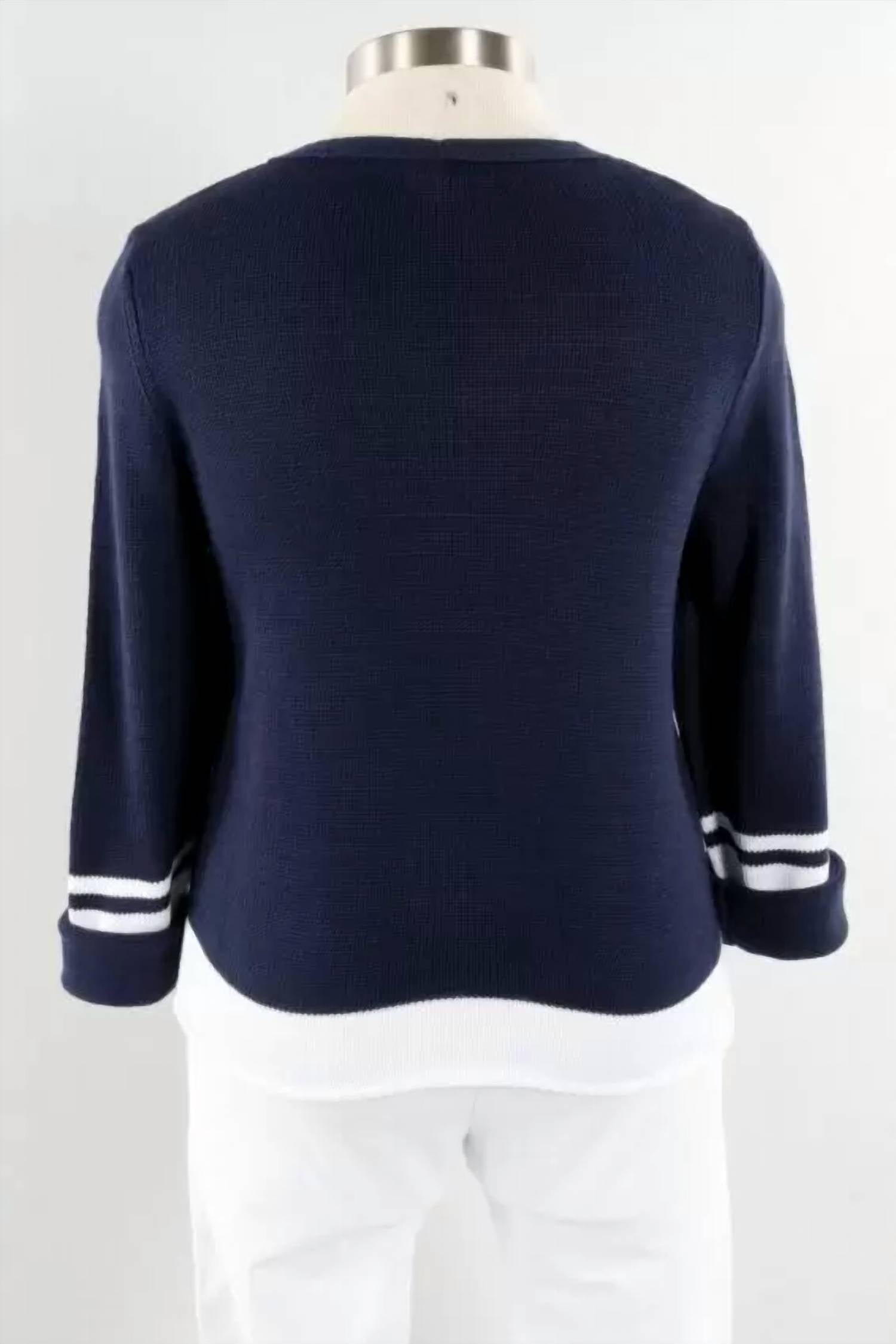 Habitat - Women's Mixed Stripe Cable Pullover Sweater
