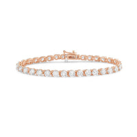 Diana M Jewels - Women's Round Lab-grown Diamond Jewelry Bracelet (10.00 Ct) - Bold