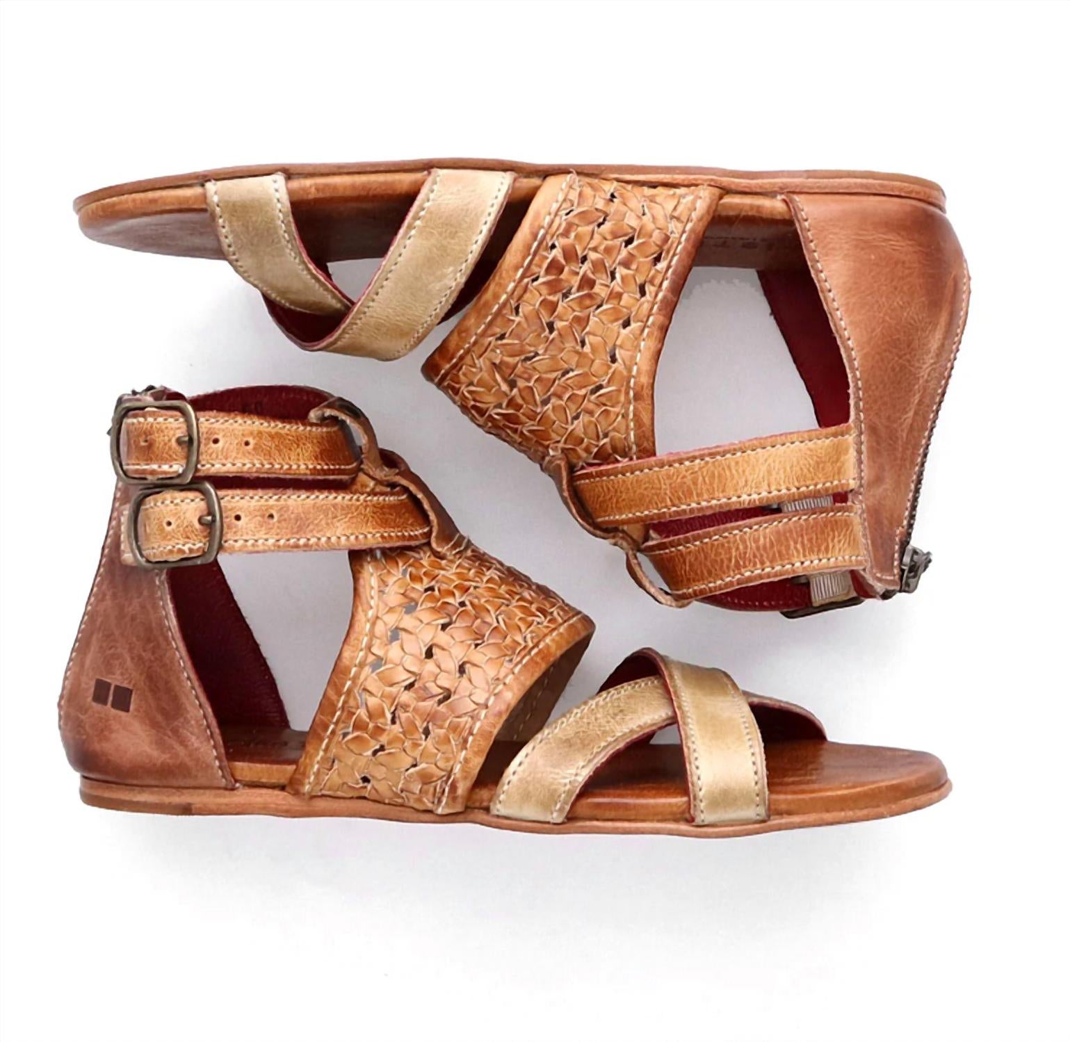 BEDSTU Women's Capriana Sandal in cafe latte rustic - women's sandal