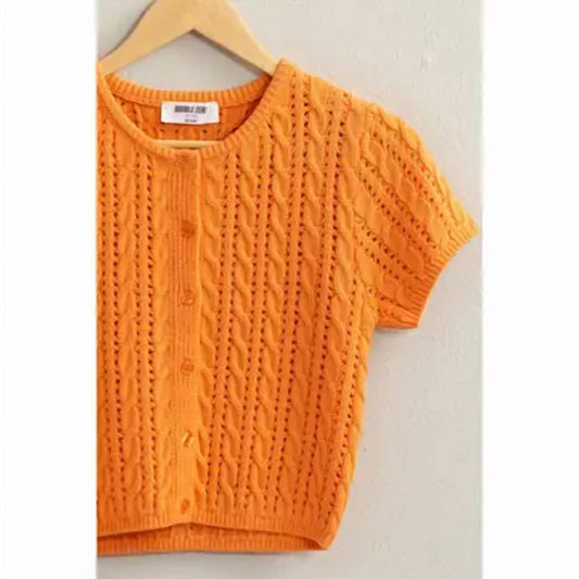 Hyfve - Knit Short Sleeve Cardigan