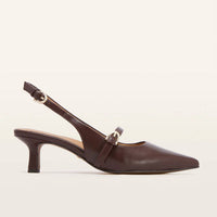 FRANKIE4 Women's Coco Sling Back Heel in chesnut - women's heels
