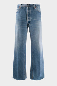 Re/Done - High Rise Wide Leg Crop Jeans