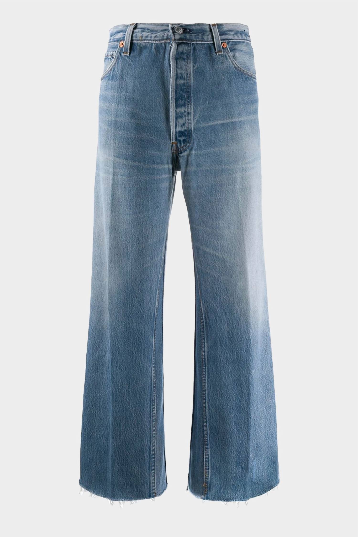 Re/Done - High Rise Wide Leg Crop Jeans