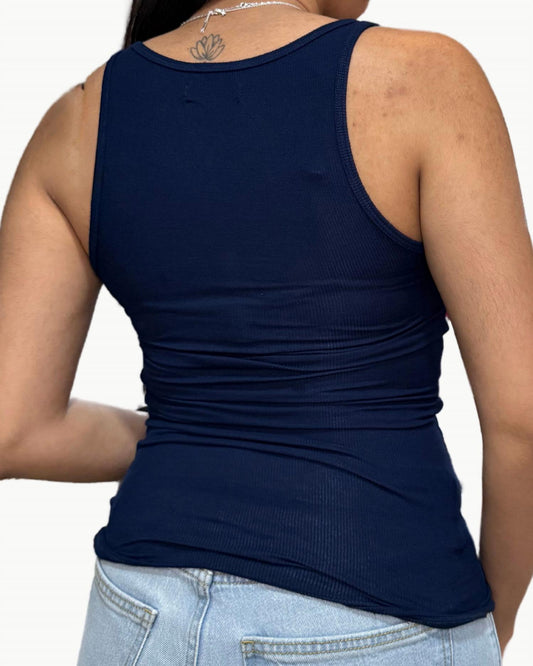 Michael Lauren - Murphy Front Open Slit Tank