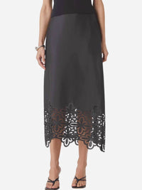 Splendid - Pia Pinwheel Eyelet Midi Skirt