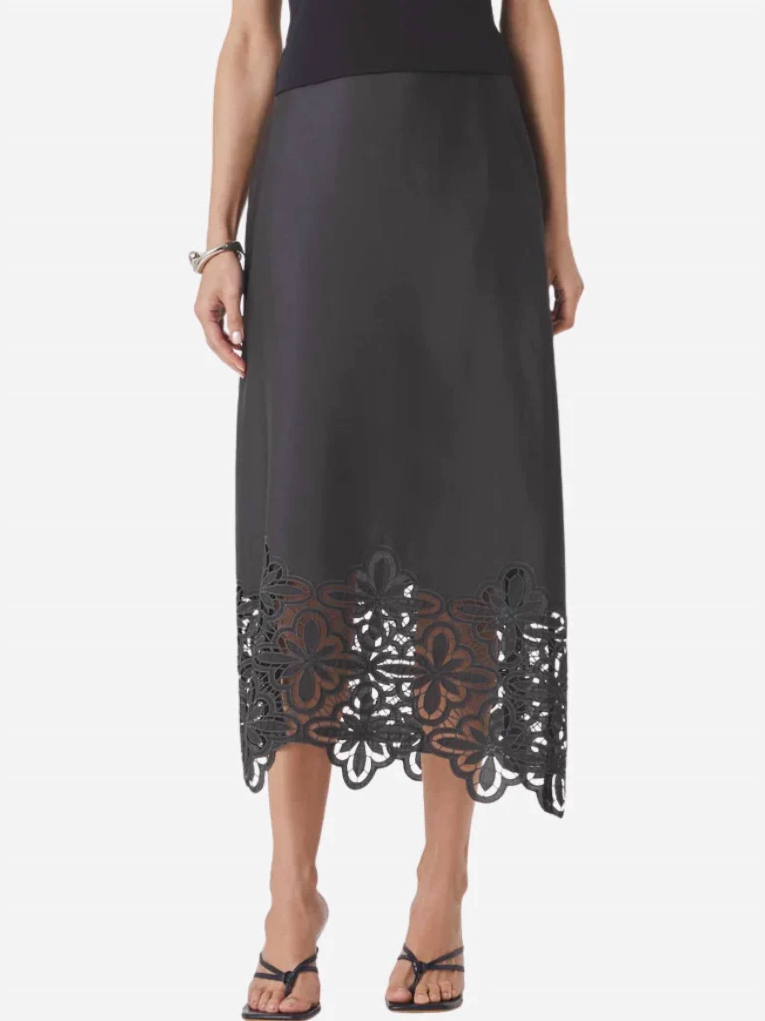 Splendid - Pia Pinwheel Eyelet Midi Skirt
