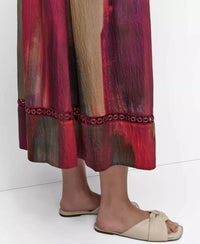 DKNY Abstract-print Midi Dress in red - women's dress - view 5
