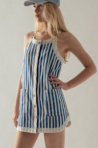 Trend:Notes - Sunshine Stripe Overall Dress