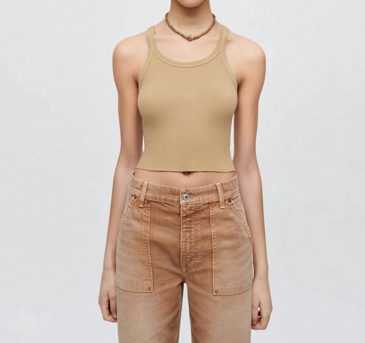 Re/Done - Hanes Cropped Ribbed Tank