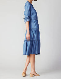 Current Air - Chambray Buttondown Dress