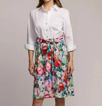 Hinson Wu Charlotte Quarter Sleeve Dress in watercolor garden - women's dress - alternate view