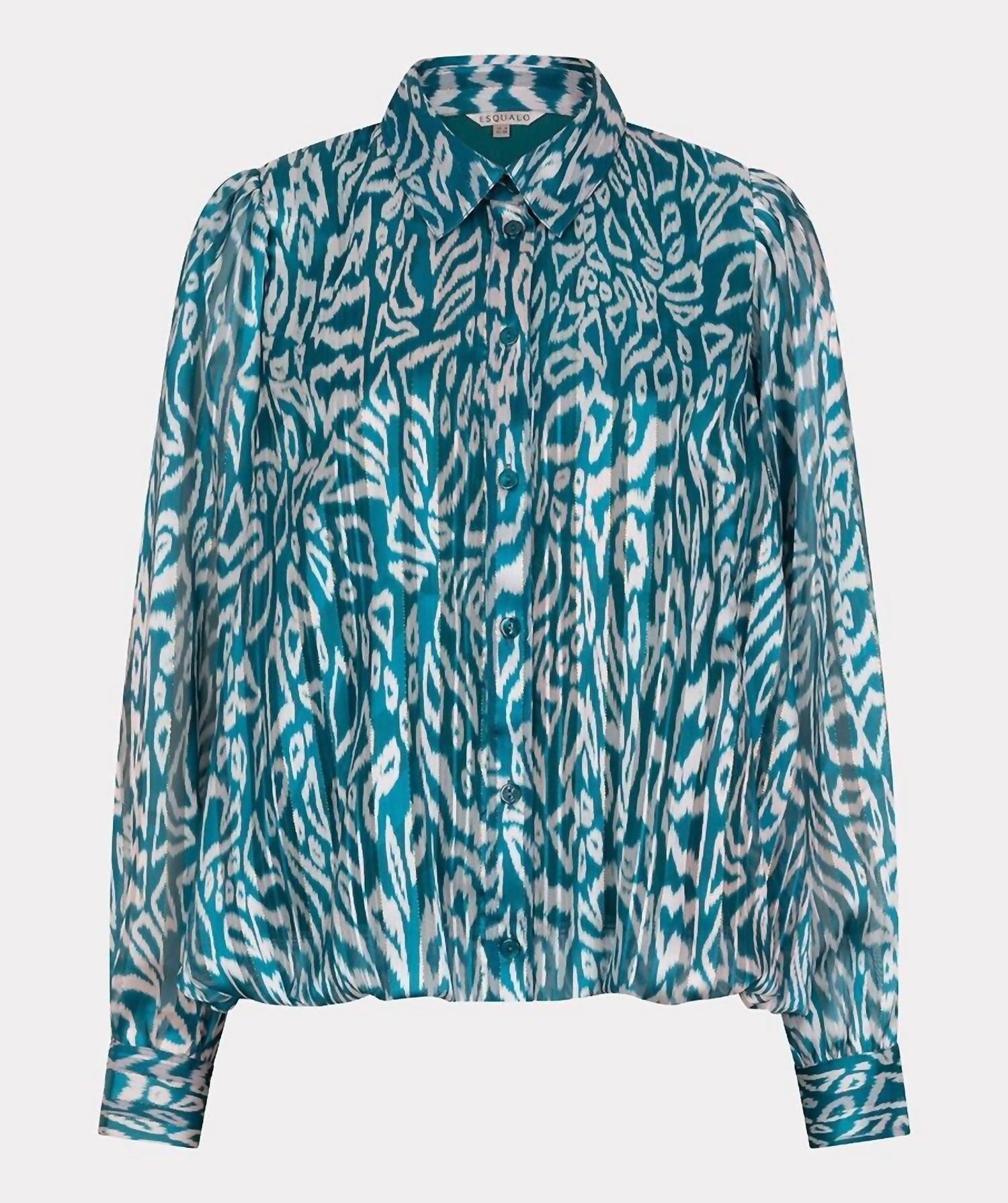 Esqualo - Crystal Glow Puffed Blouse