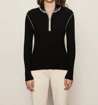 Sanctuary - Sporty Rib Zip Up Top