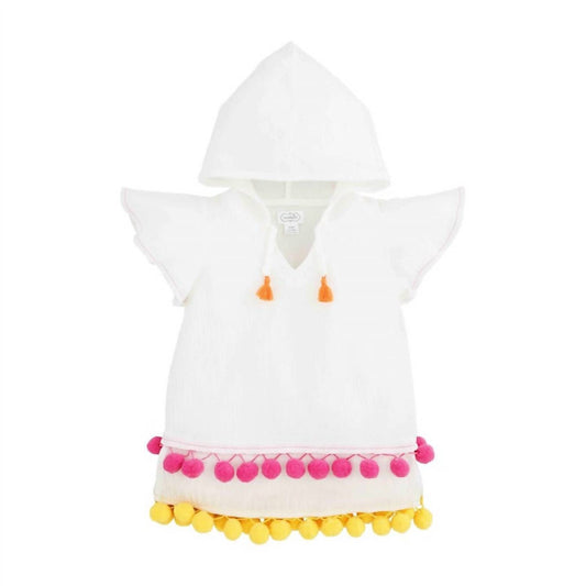 Girl's Pom Pom Cover-up