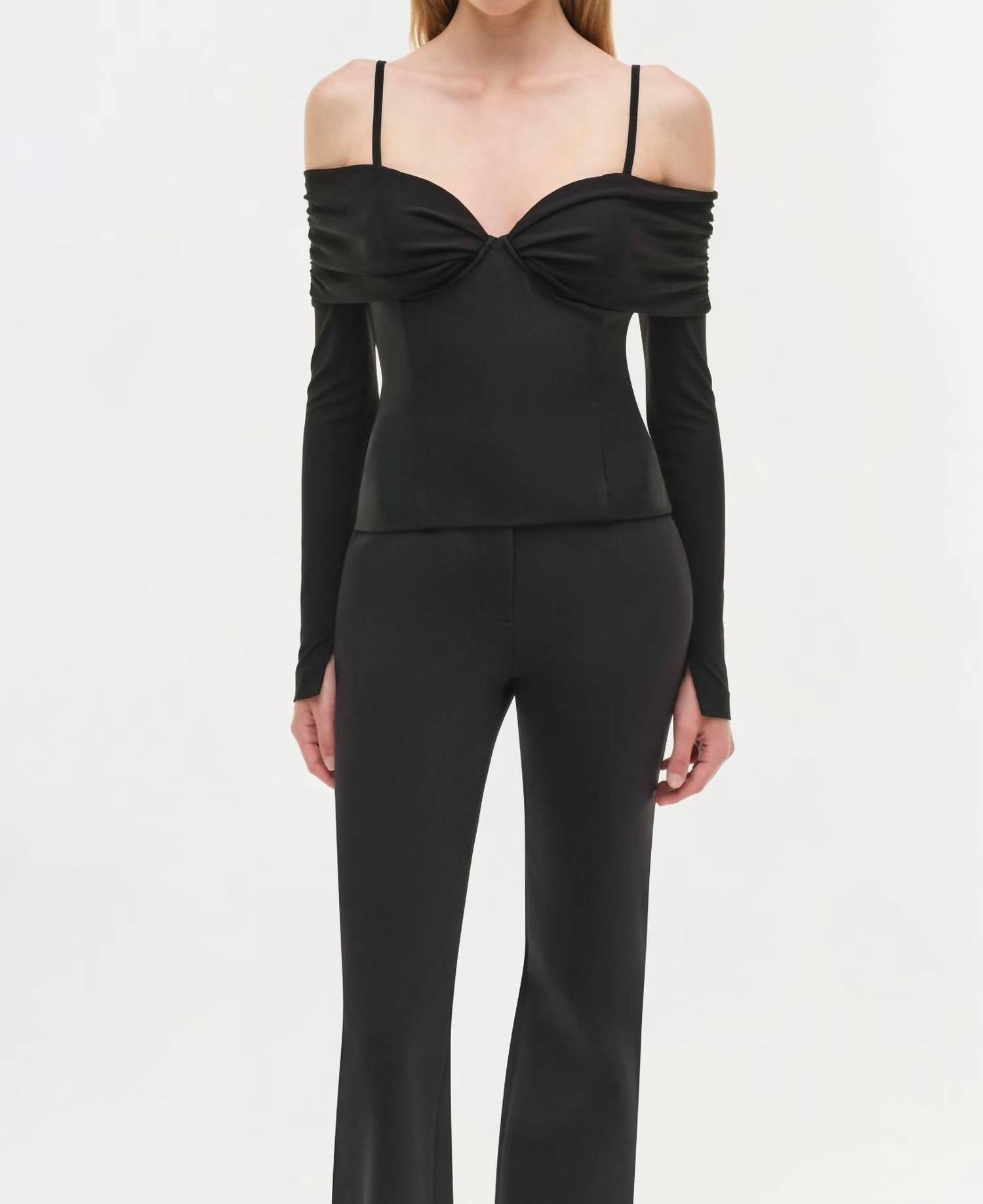 Simkhai - Hazel Off Shoulder Long Sleeve Top