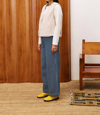 FRNCH Stripe Bleuet Pants in blue and white - women's pants - alternate view