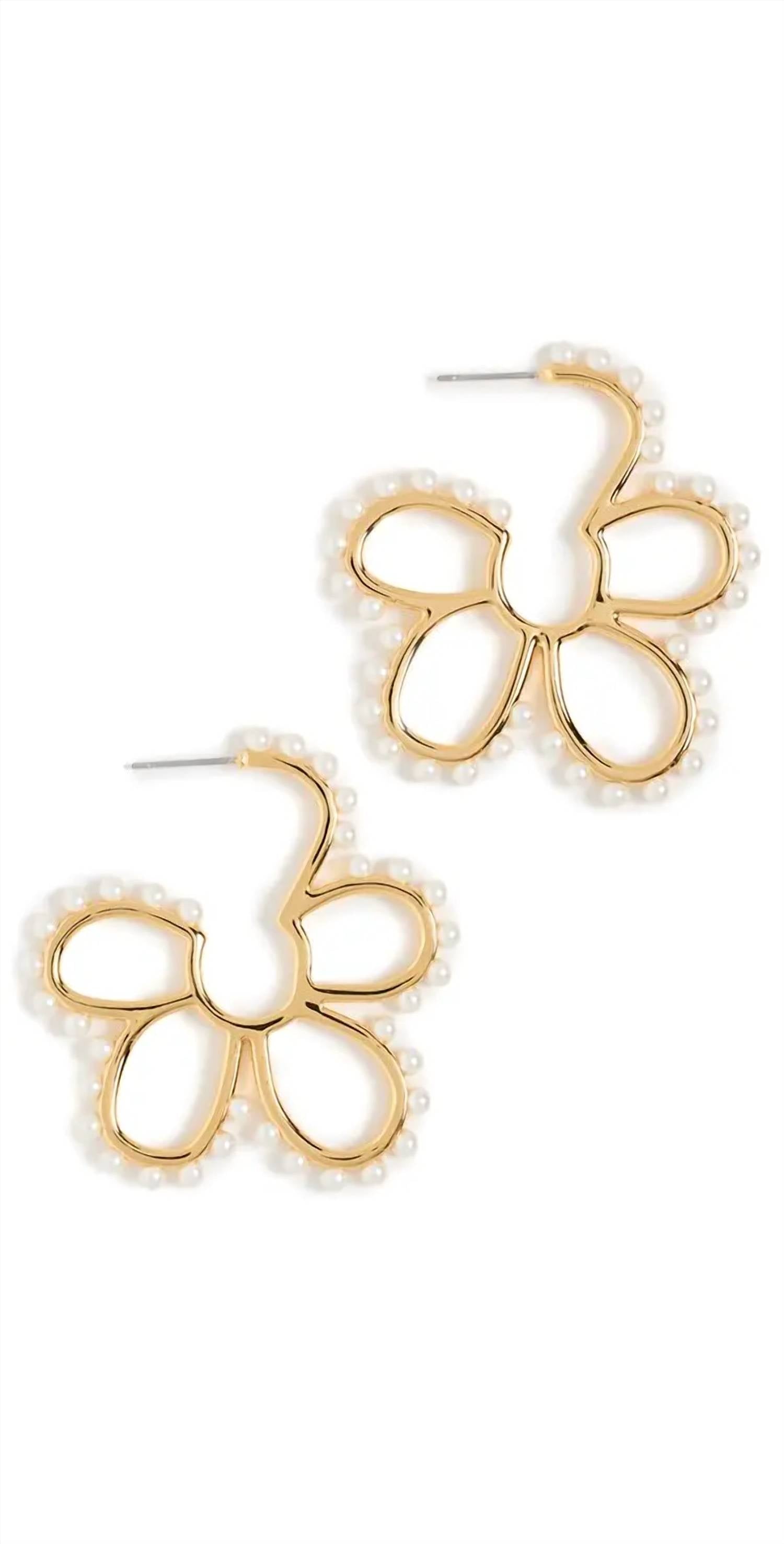 Lele Sadoughi - Women's Daisy Hoop Earrings