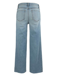 KUT FROM THE KLOTH Charlotte High Rise Culottes With Raw Hem Jeans in block - women's jeans - view 5
