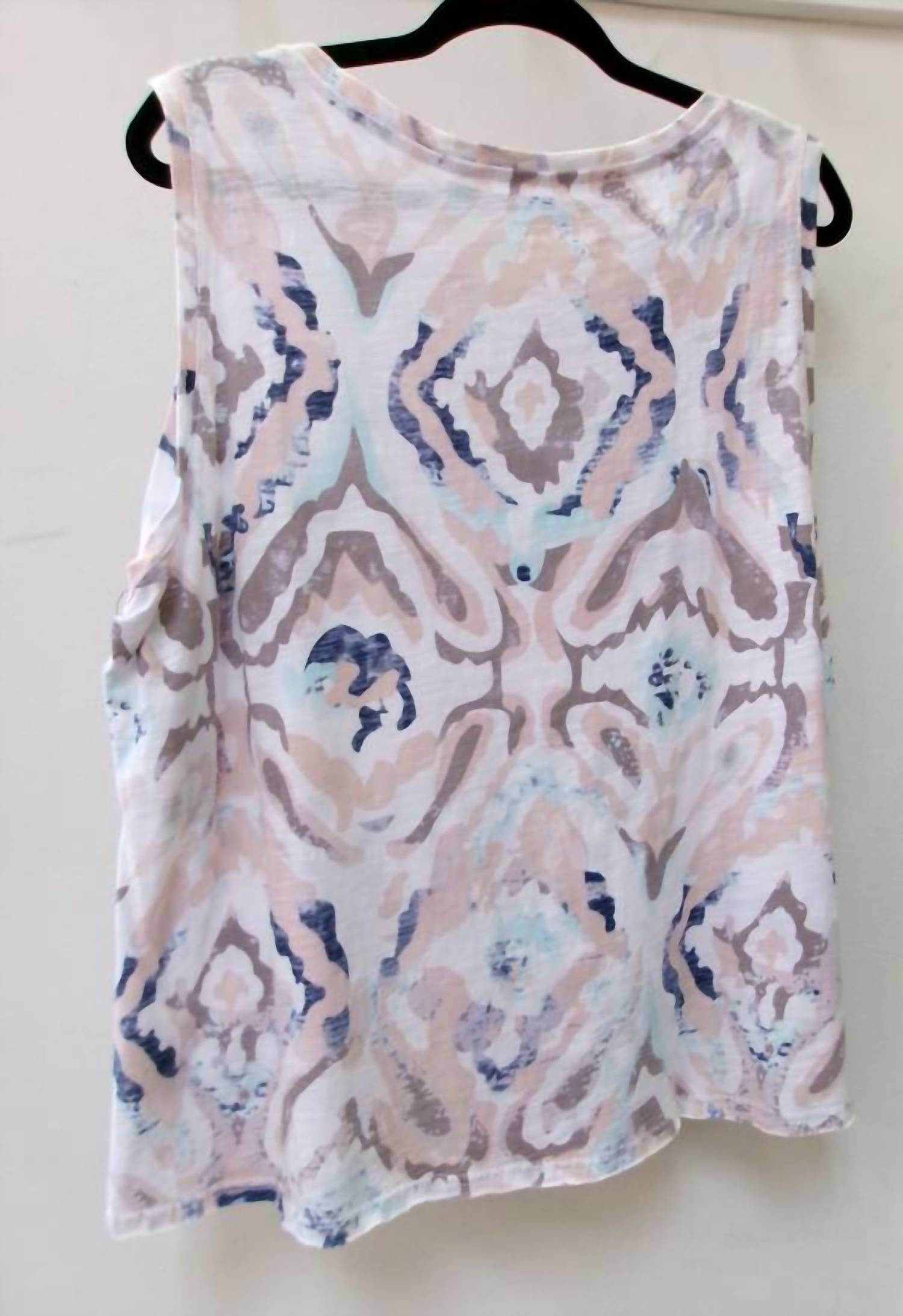 CHARLIE B Women's Cotton Sleeveless Top in pearl 1 - women's tank top - detail view