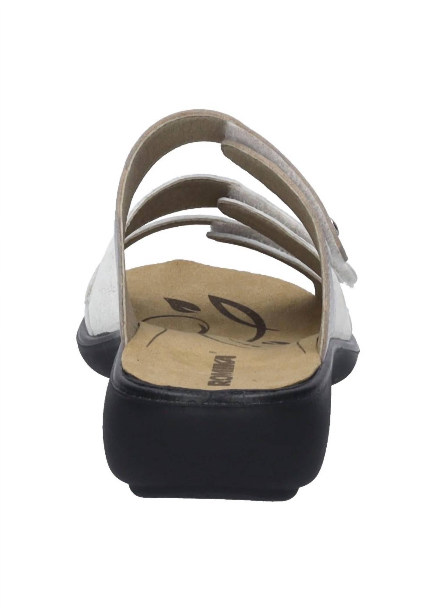 Romika USA Women's Ibiza 10 Leather Slip-on Sandals in white - women's sandal - view 5