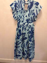 Thml - Women's Leaf Print Midi Dress