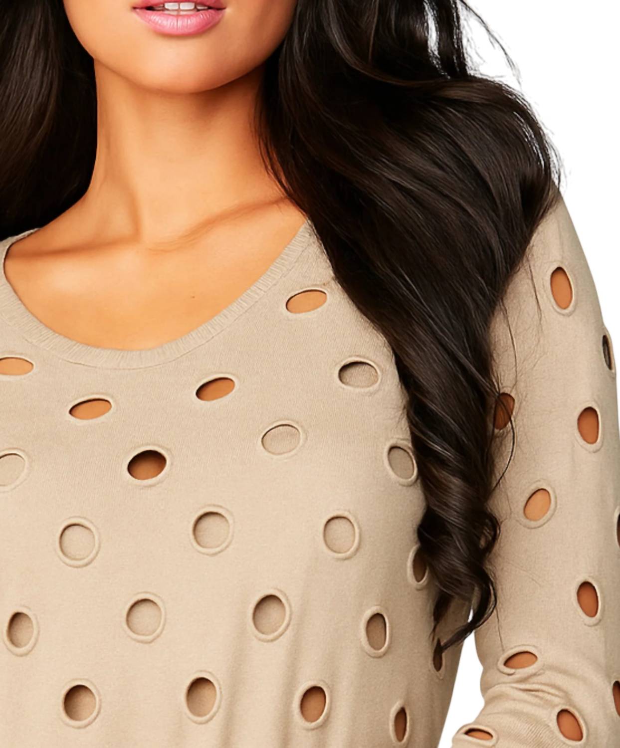 French Kyss - Scoop Hole Sweater